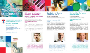 Brochure, MUHC talks